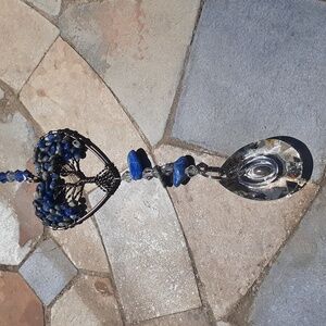 Tree of life sun catcher blue stones